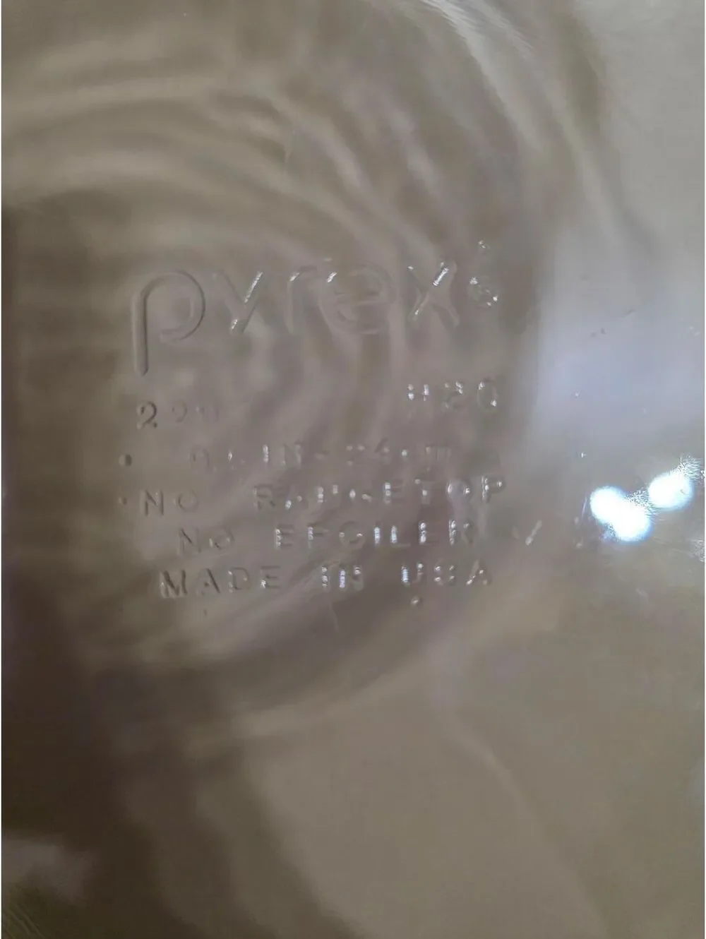 Vintage Pyrex 229 Clear Glass Deep Dish Pie Plate 9.5